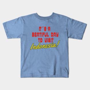 Indonesia, Asia.  Gift Ideas For The Travel Enthusiast. Kids T-Shirt
